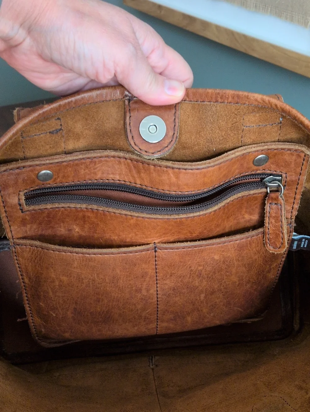 Frye Lucy Genuine Leather Tote - Picture 10 of 13